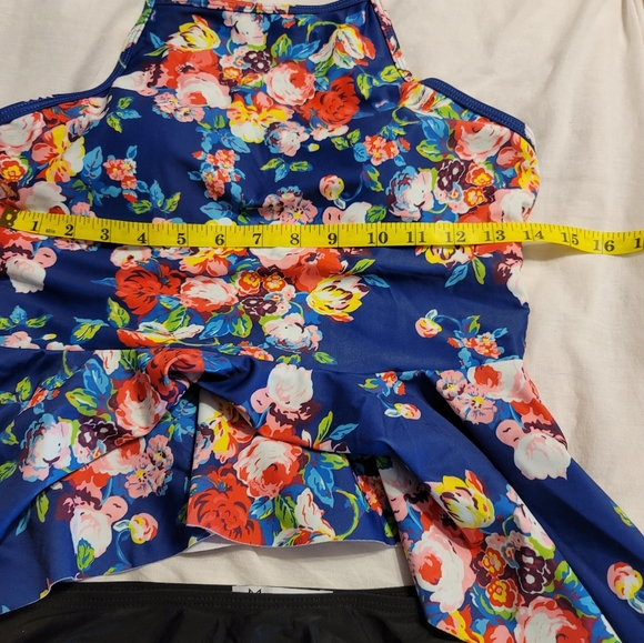 NWT the most perfect mom bod modest bend over proof tankini crop top high waist - Picture 8 of 10